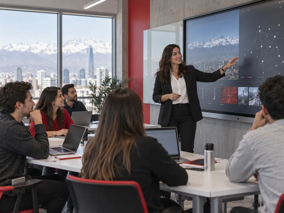 Profesionales en un entorno educativo tecnológico